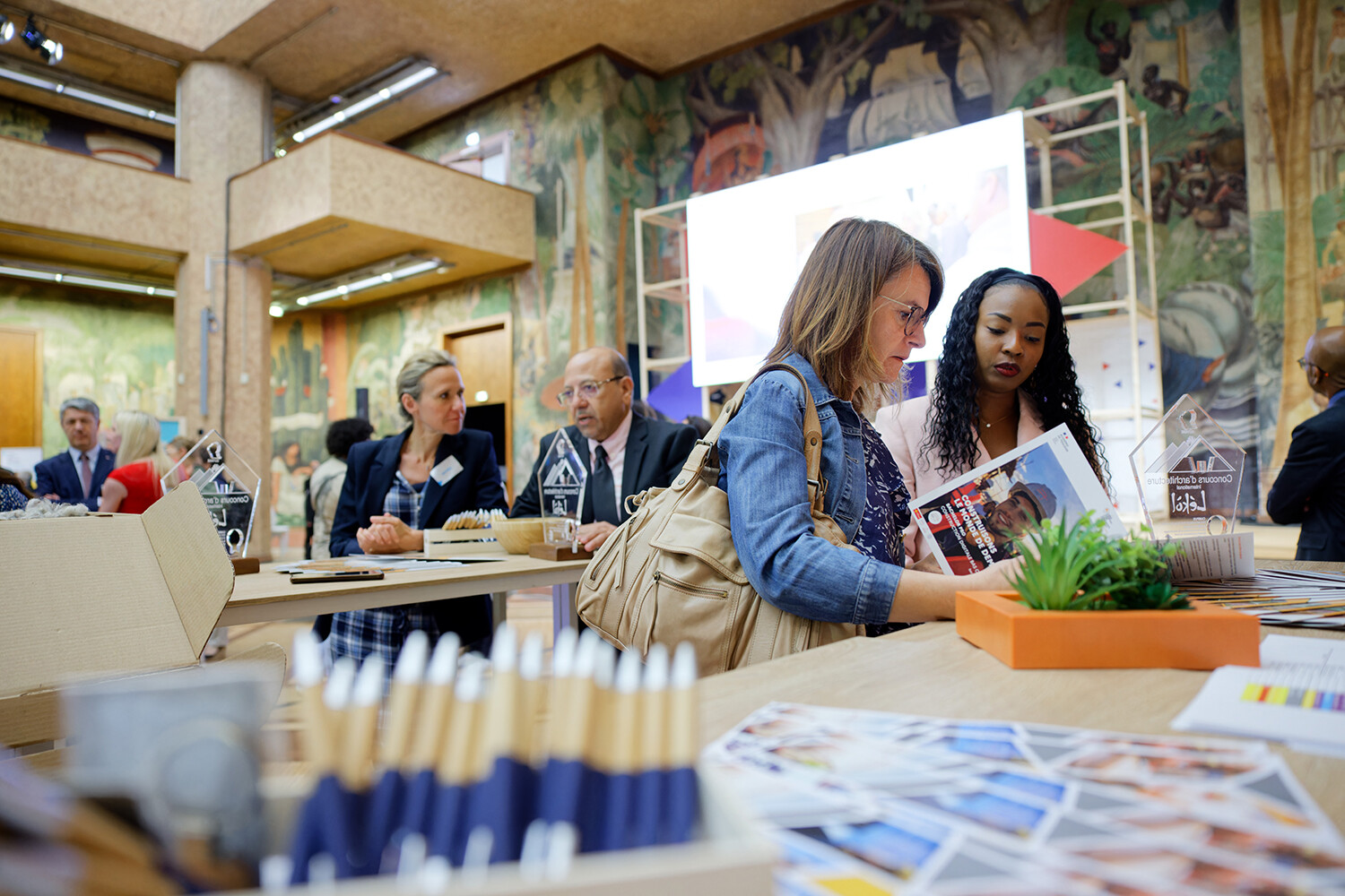 Participation des ministres Pap N'Diaye, Sylvie Retailleau et Carole Grandjean, à l’événement « Fabriquons France 2030 avec les Campus des métiers et des qualifications » et illustrations, au Palais de la Porte Dorée – Paris 12e, le mercredi 7 juin 2023 - ©Philippe DEVERNAY.